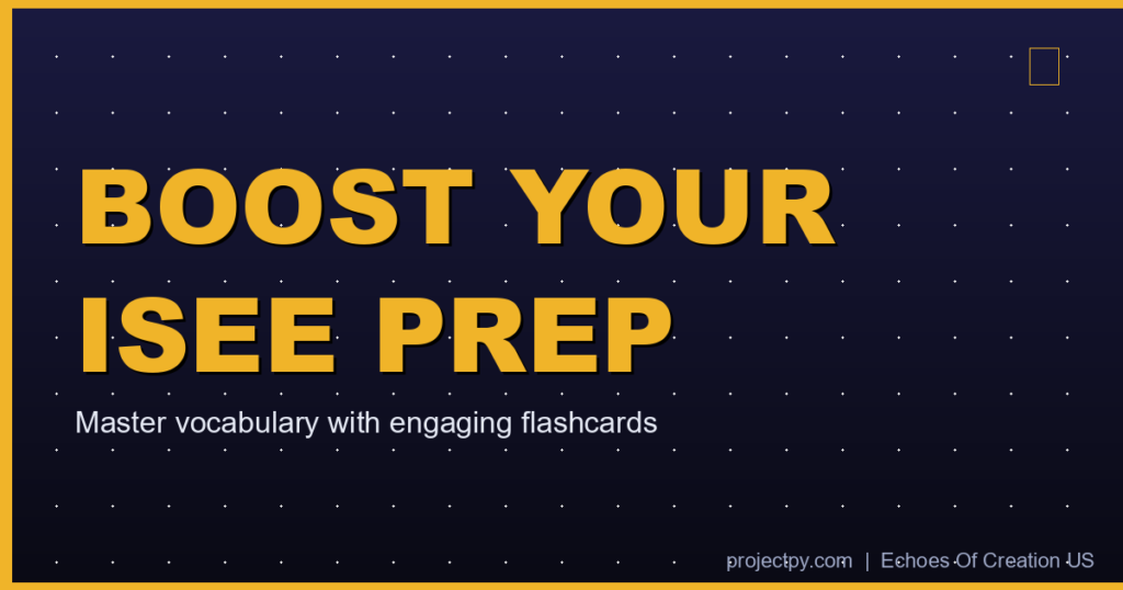 Master the ISEE Vocabulary with Effective Flashcards