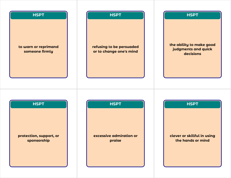 Boost Your HSPT Vocabulary with Effective Flashcards — study guide image 4